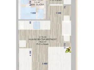 Prodej bytu 1+kk, Zlín, třída Tomáše Bati, 21 m2