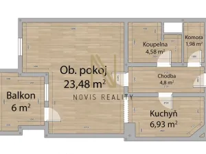 Pronájem bytu 1+kk, Klatovy - Klatovy IV, Plánická, 41 m2