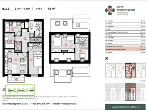 Prodej bytu 4+kk, Slaný - Kvíček, K. H. Borovského, 85 m2