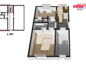 Prodej bytu 1+1, Praha - Krč, Hornokrčská, 43 m2