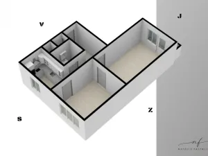 Prodej bytu 2+1, Habartov, Karla Čapka, 52 m2