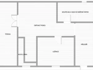 Pronájem bytu 2+kk, Dobřichovice, Anglická, 50 m2