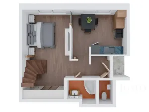 Prodej bytu 1+kk, Třeboň - Třeboň II, Šmeralova, 42 m2
