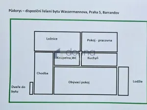 Pronájem bytu 3+1, Praha, Wassermannova, 80 m2