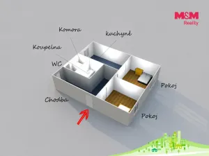 Pronájem bytu 2+1, Stod, Sokolská, 58 m2