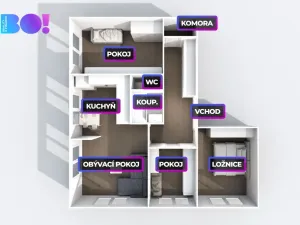 Prodej bytu 4+kk, Ostrava, Nádražní, 82 m2
