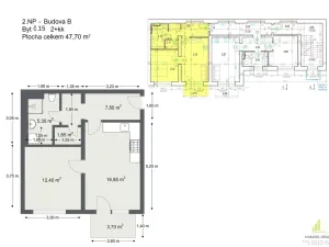 Prodej bytu 2+kk, Břeclav, 47 m2
