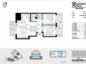 Prodej bytu 3+kk, Řitka, Všenorská, 86 m2