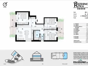 Prodej bytu 4+kk, Řitka, Všenorská, 87 m2