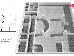 Prodej obchodního prostoru, Praha, Trnkovo náměstí, 324 m2