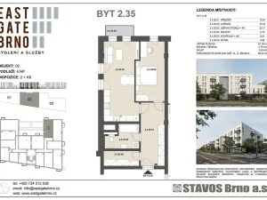 Prodej bytu 2+kk, Brno, Řípská, 61 m2