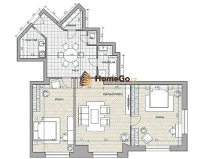 Pronájem bytu 3+kk, Praha - Nusle, U gymnázia, 96 m2