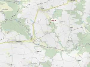 Dražba lesa, Břežany, 1457 m2