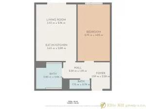 Pronájem bytu 2+kk, Mladá Boleslav, U Kasáren, 46 m2