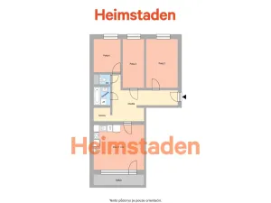 Pronájem bytu 4+kk, Orlová - Lutyně, Okružní, 72 m2