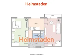 Pronájem bytu 2+1, Havířov - Město, Dlouhá třída, 51 m2