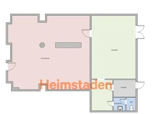 Pronájem kanceláře, Karviná - Nové Město, nám. Budovatelů, 77 m2