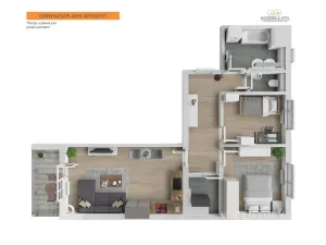 Pronájem bytu 3+kk, Praha, 66 m2