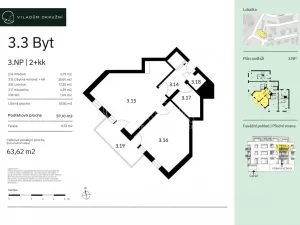 Prodej bytu 2+kk, Praha - Komořany, Okružní