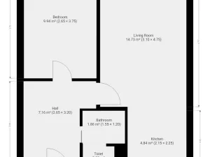 Pronájem bytu 2+kk, Praha, Novodvorská, 39 m2