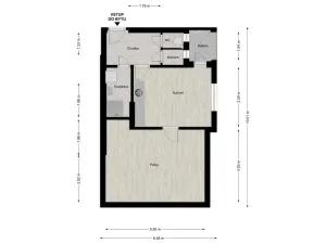 Pronájem bytu 2+kk, Praha - Smíchov, Xaveriova, 51 m2