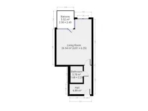 Pronájem bytu 1+kk, Praha - Krč, Antala Staška, 39 m2