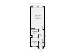 Pronájem bytu 1+1, Praha - Žižkov, Husitská, 35 m2