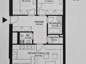 Pronájem bytu 3+kk, Brno, Blažovická, 82 m2