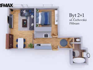 Prodej bytu 2+kk, Příbram - Příbram VIII, Čechovská, 44 m2