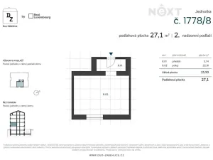 Prodej bytu 1+kk, Praha - Záběhlice, U zákrutu, 28 m2