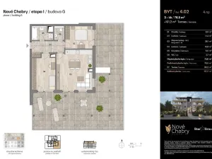 Prodej bytu 3+kk, Praha - Dolní Chabry, U Václava, 76 m2