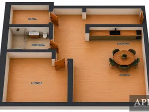 Pronájem bytu 2+kk, Uherský Brod, Kaunicova, 54 m2