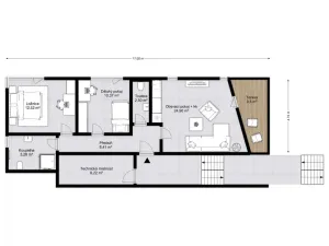 Prodej apartmánu, Mladé Buky, 63 m2