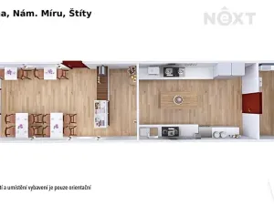 Pronájem restaurace, Štíty, nám. Míru, 59 m2