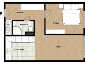 Prodej bytu 2+kk, Praha - Strašnice, Dubečská, 50 m2
