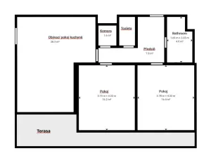 Pronájem bytu 3+kk, Plzeň, Kartónová, 82 m2