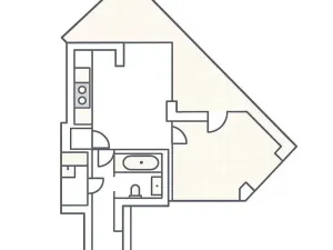 Pronájem bytu 2+kk, Praha - Žižkov, Ke kapslovně, 58 m2