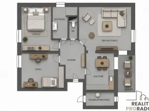 Prodej bytu 3+1, Morkovice-Slížany - Morkovice, 79 m2