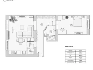 Pronájem bytu 2+kk, Praha - Podolí, Na Klaudiánce, 78 m2