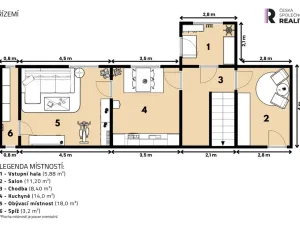 Prodej rodinného domu, Zásmuky, Sladkovského, 206 m2