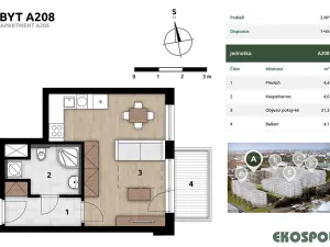 Prodej bytu 1+kk, Praha - Hostivař, U továren, 32 m2