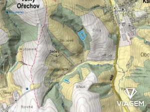 Prodej podílu lesa, Kaňovice, 4655 m2