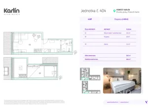 Prodej apartmánu, Praha - Karlín, Prvního pluku, 38 m2