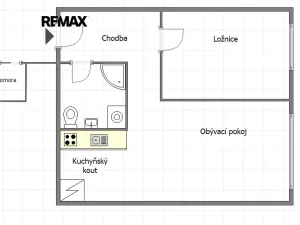 Pronájem bytu 2+kk, Praha - Nusle, Plamínkové, 40 m2