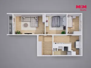 Prodej bytu 3+1, Ústí nad Labem - Severní Terasa, Jizerská, 69 m2