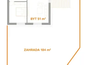 Prodej bytu 2+kk, Zbuzany, Lomená, 51 m2