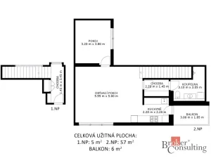 Prodej bytu 2+kk, Modřice, Bobravská, 67 m2