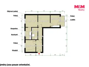 Prodej bytu 4+1, Lesná, 64 m2
