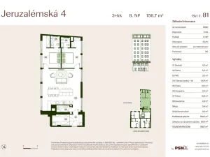Prodej bytu 3+kk, Praha, Jeruzalémská, 95 m2