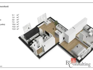 Prodej bytu 3+1, Chrudim - Chrudim IV, Čs. armády, 70 m2